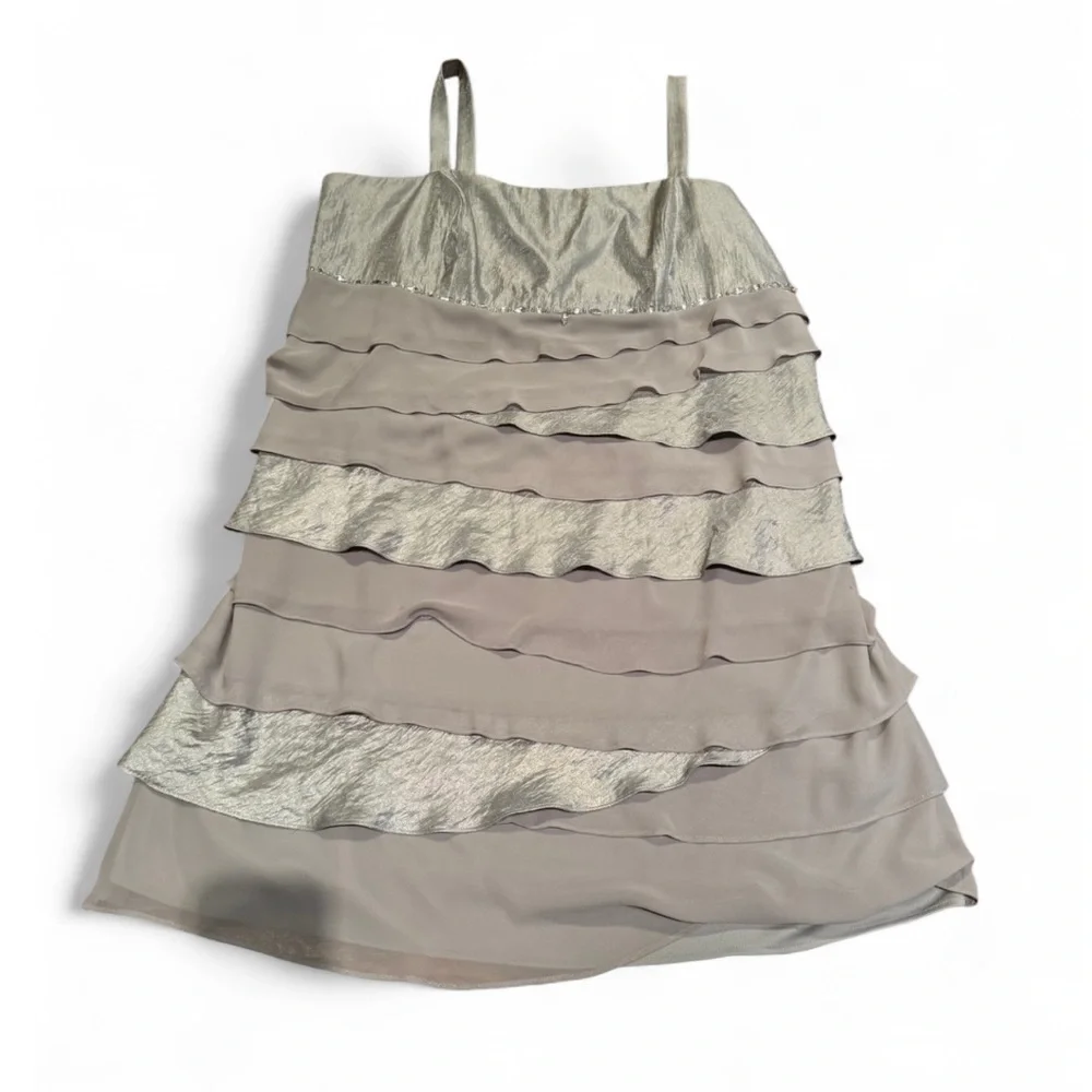 SL Fashions - Cocktail / Evening Midi Ruffled Dress with Jacket - Picture 5 of 11